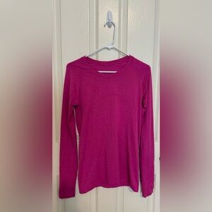 lululemon swiftly tech long sleeve- pow pink